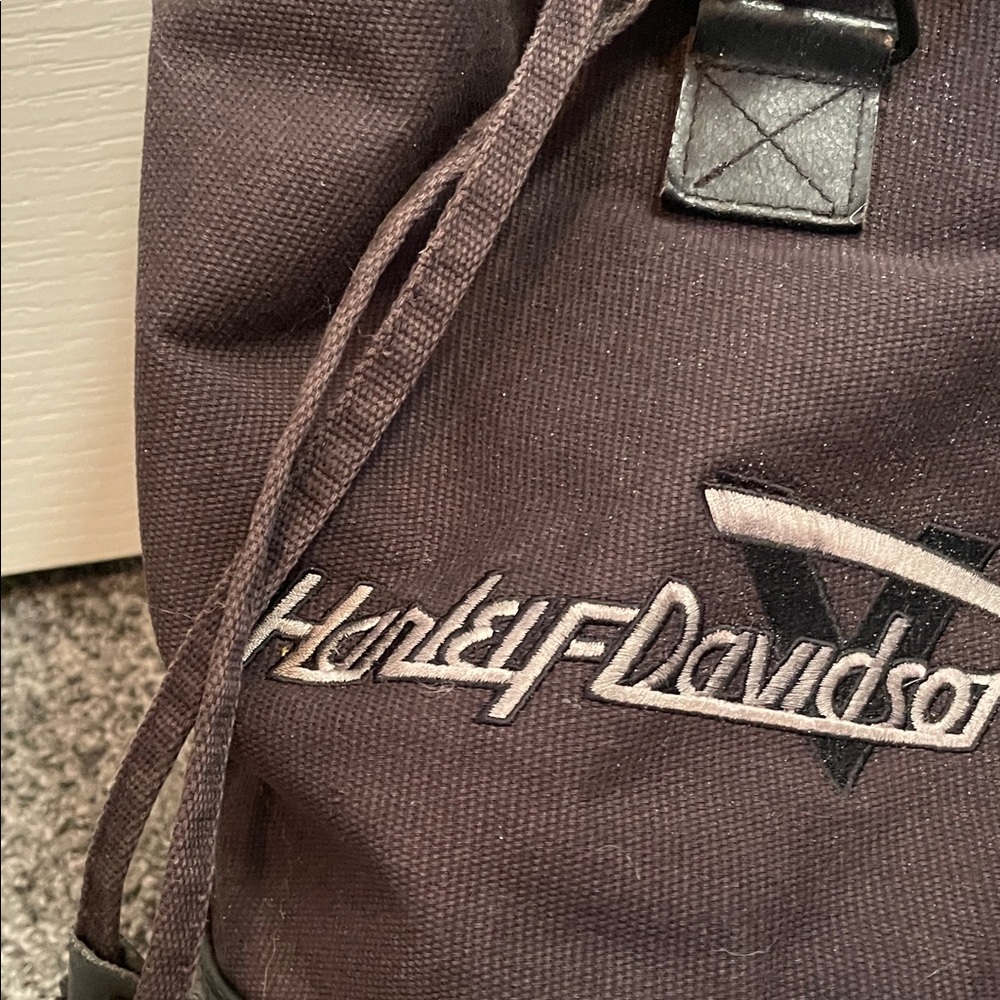 Vintage Harley-Davidson Black Backpack - Picture 2 of 5